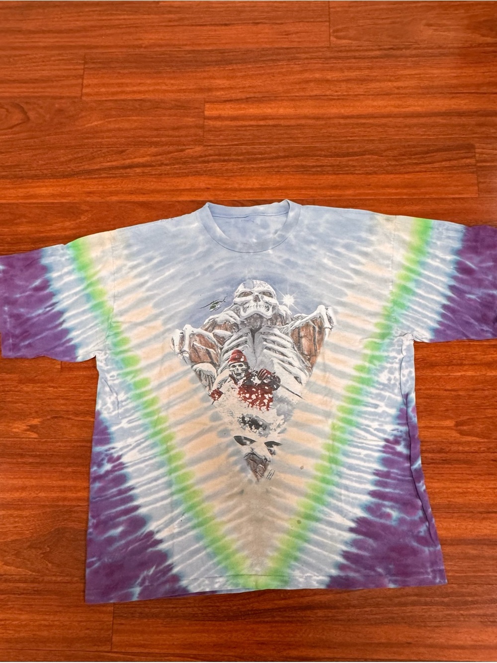 Vintage 1990s GRATEFUL DEAD
Ski Tie Dye Tour T-SHIRT Sz XXL
1997 Band